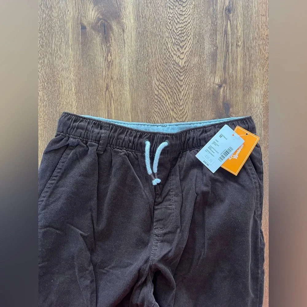 Boys Gymboree brown corduroy pants NWT size 12